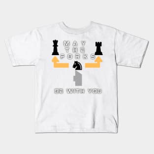 May the forks be with you Chess Kids T-Shirt